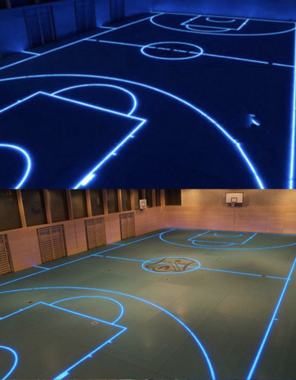 Manualidades con luces LED campo de fútbol