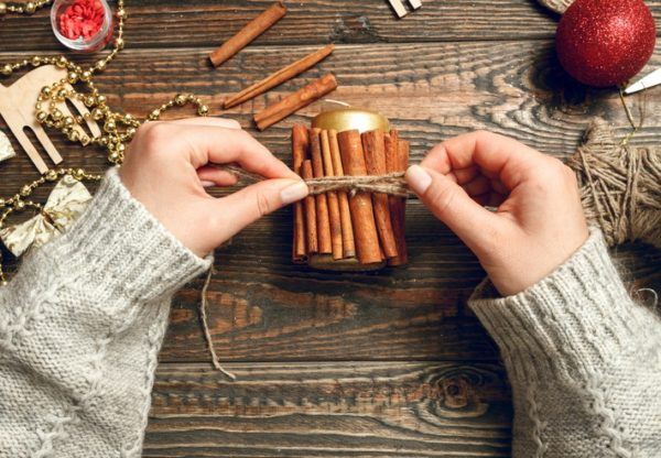 Manualidades para navidad con velas