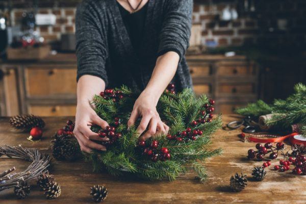 Manualidades para navidad para la puerta