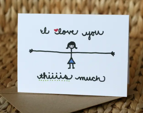 Tarjetas para el día del padre con materiales reciclados love you