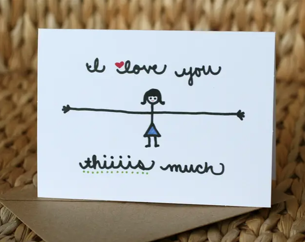 Tarjetas para el día del padre con materiales reciclados love you