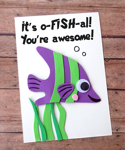 Tarjetas para el día del padre con materiales reciclados ofishial