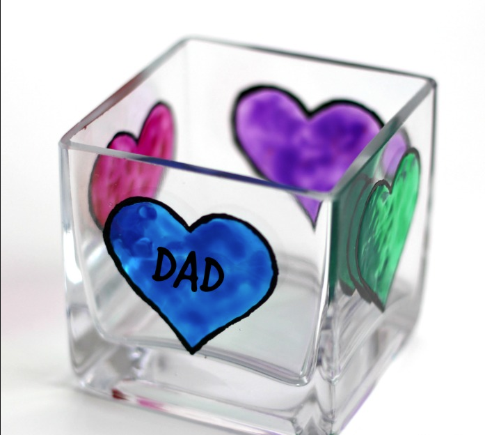 Manualidades para el Día del Padre portavelas