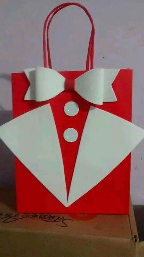 Manualidades para el Día del Padre con Goma Eva bolsa de regalo