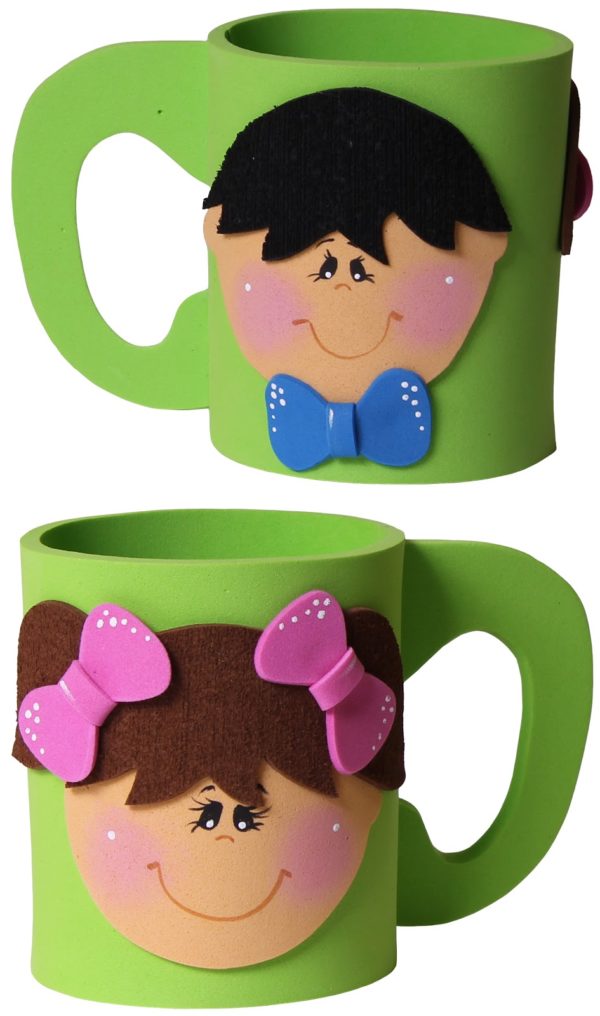 Manualidades para el Día del Padre con Goma Eva tazas