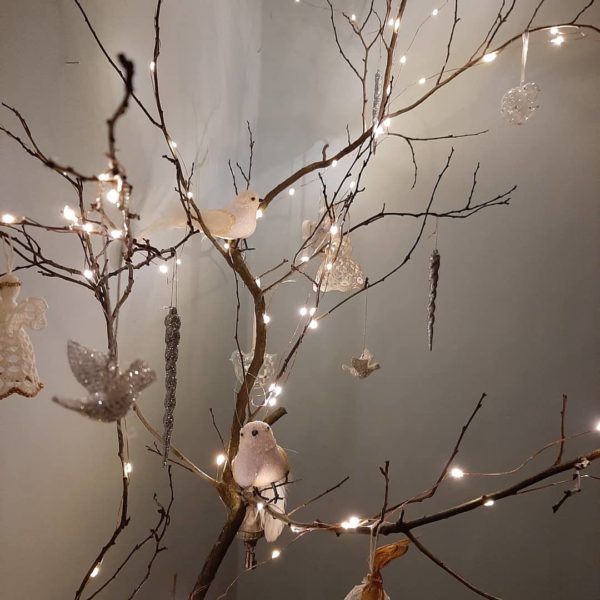 Como hacer arbol navidad luces pajaro