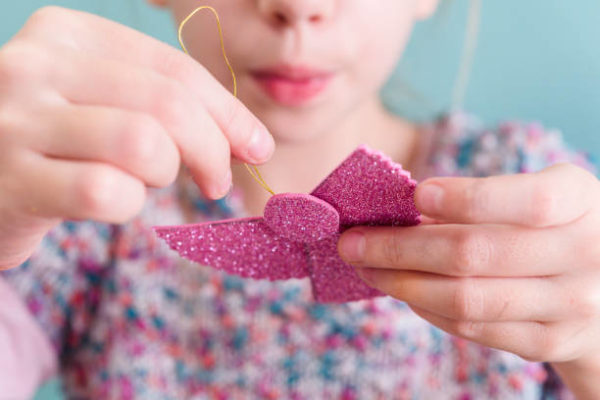 Manualidades para navidad faciles y para ninos FACILES FOTOS adorno arbol goma eva