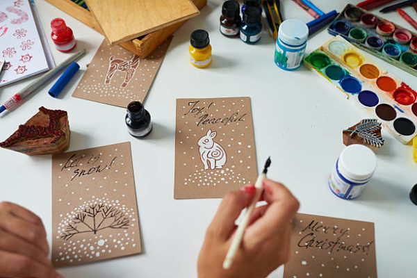 Manualidades para navidad faciles y para ninos ORIGINALES FOTOS postales carton