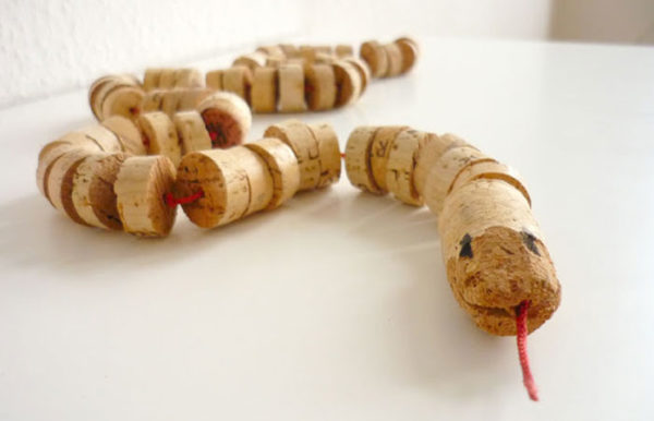 Mejores manualidades con corcho MANUALIDADES PARA NIÑOS serpiente
