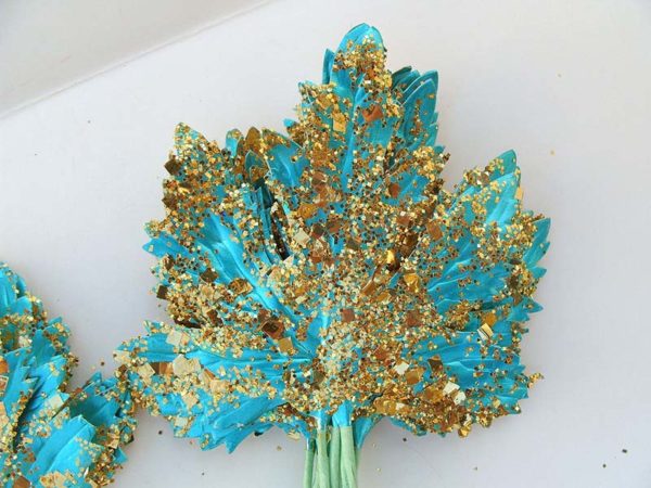 Mejores manualidades con purpurina NIÑOS FOTOS hoja arbol