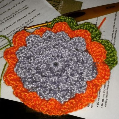 Flor de ganchillo