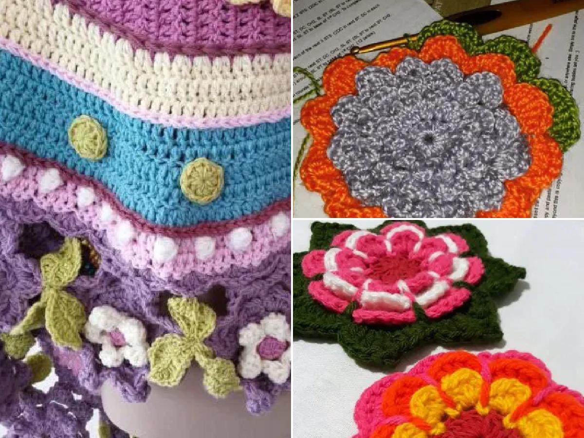 Flores de ganchillo
