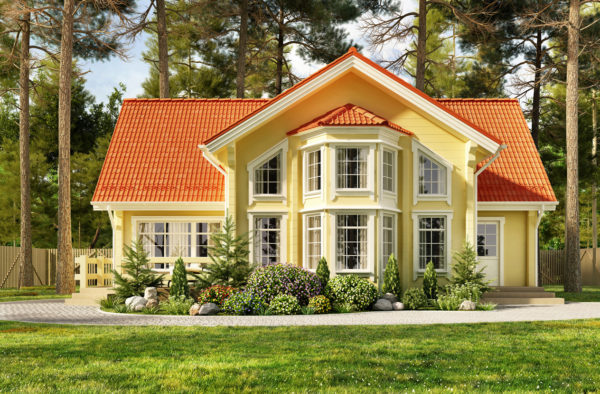 Ideas consejos para hacer fachada casa clásica amarillo naranja ventanas 