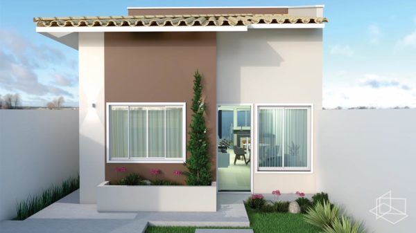 Ideas consejos para hacer fachada casa pequena FOTOS fachada con colores neutros