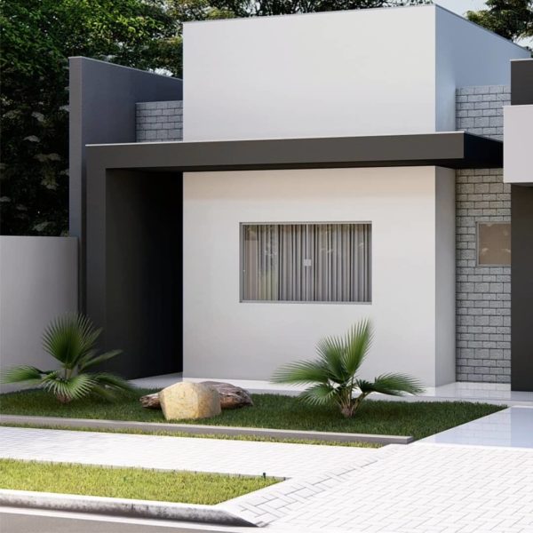 Ideas consejos para hacer fachada casa pequena FOTOS fachada con colores neutros y negro