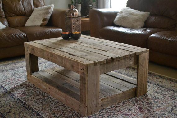Ideas consejos para hacer muebles rusticos con madera FOTOS mesa salon