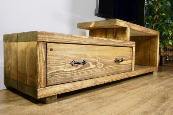Ideas consejos para hacer muebles rusticos con madera FOTOS mueble television