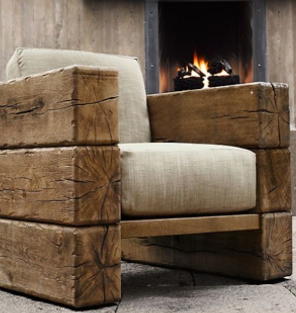 Ideas consejos para hacer muebles rusticos con madera FOTOS sillon
