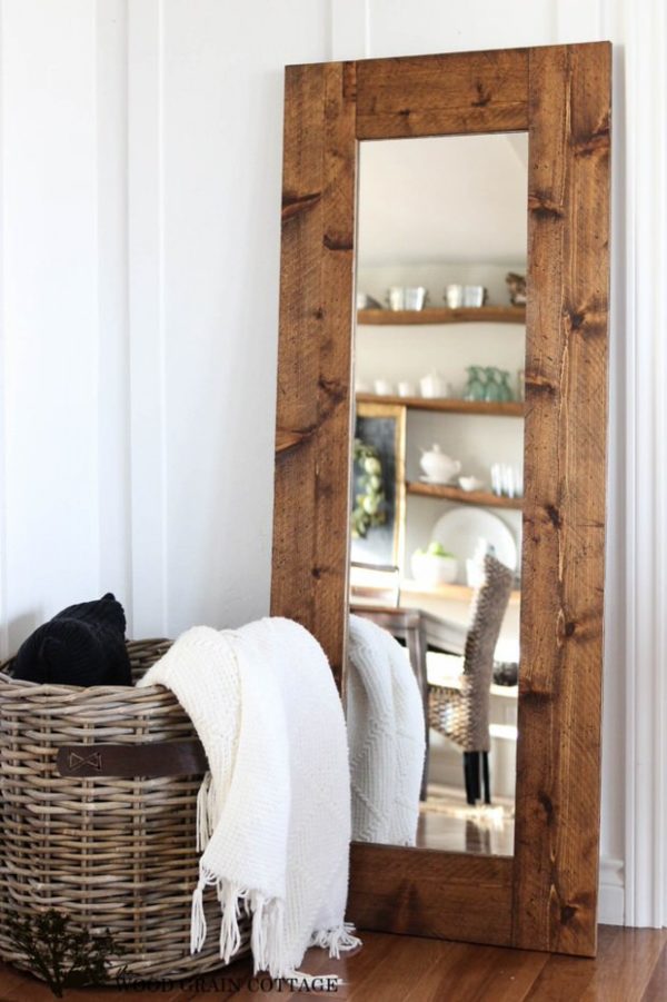 Ideas consejos para hacer muebles rusticos con madera espejo dormitorio