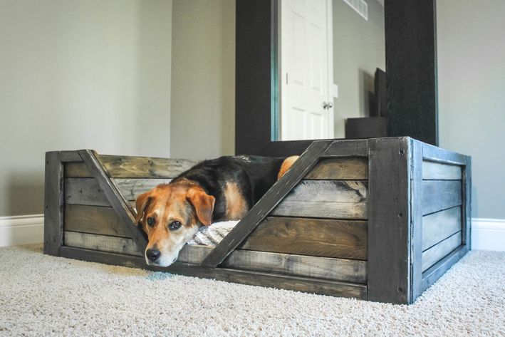 Ideas consejos para hacer muebles rusticos con madera.cama perros