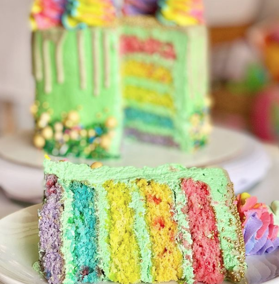 Las mejores manualidades para el Día de San Patricio tarta multicolor