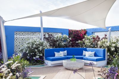 Como hacer cojines para sillas y sofas azul