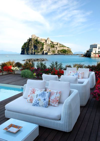 Cojines para sillas y sofás blancos