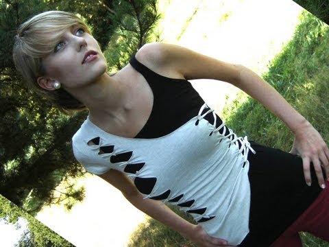 Mejores ideas manualidades para reciclar ropa vieja FOTOS camiseta cortada