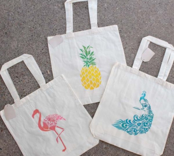 Manualidades faciles de verano para ninos FOTOS bolsas compra