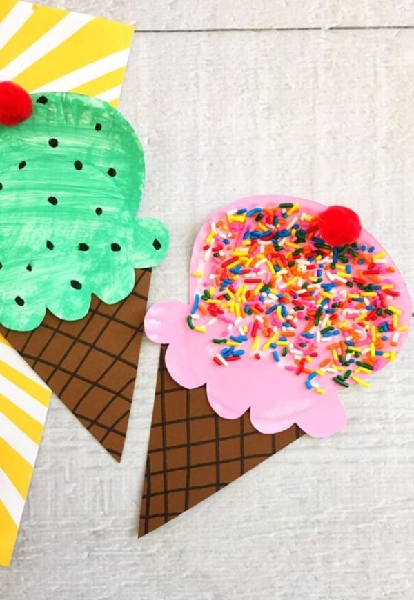 Manualidades faciles de verano para ninos FOTOS helados