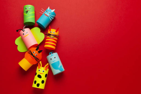 Manualidades faciles de verano para ninos figuras rollo animales 