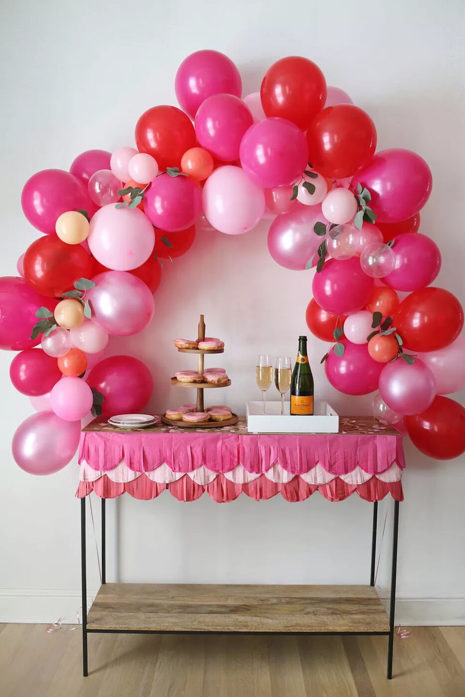 Mejores ideas para decorar casa en el dia de la madre arco balones