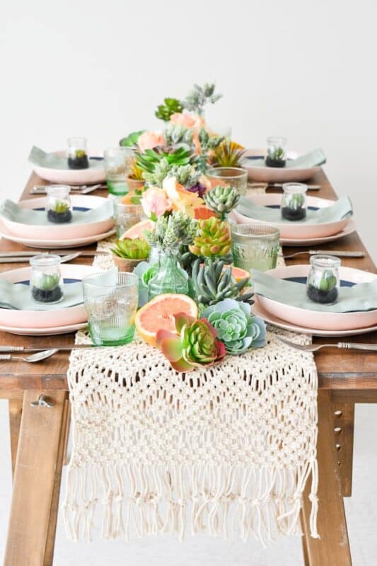 Mejores ideas para decorar casa en el dia de la madre camino de mesa