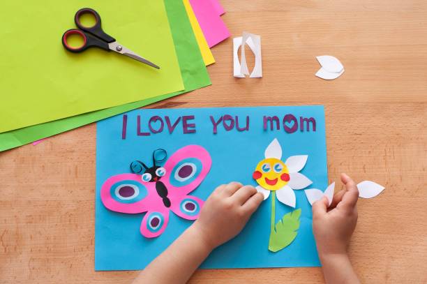 Mejores regalos para el dia de la madre con cartulinas FOTOS mariposa