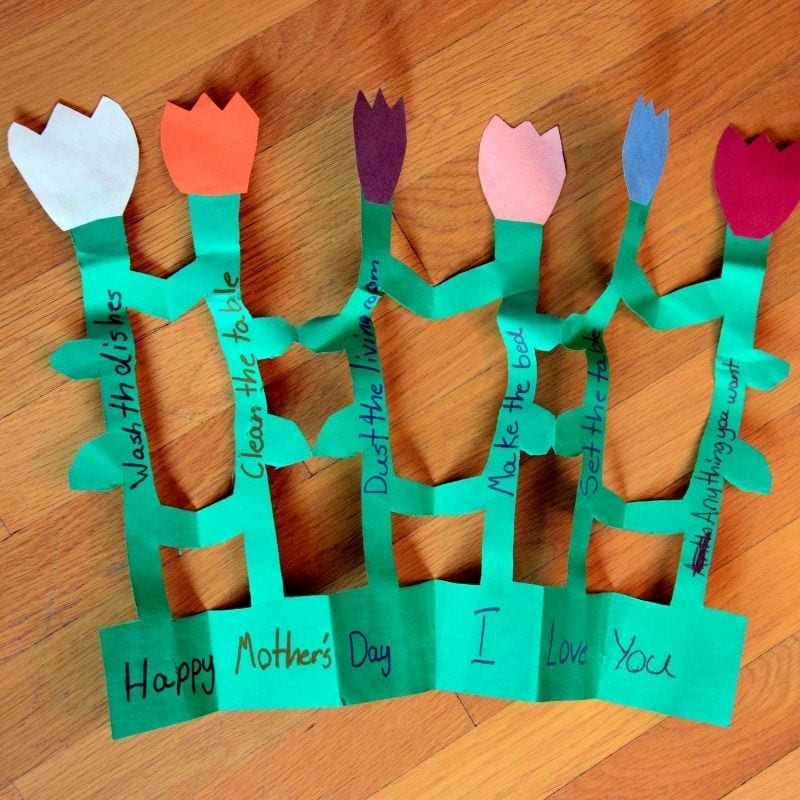 Mejores regalos para el dia de la madre con cartulinas FOTOS tarjeta acordeon