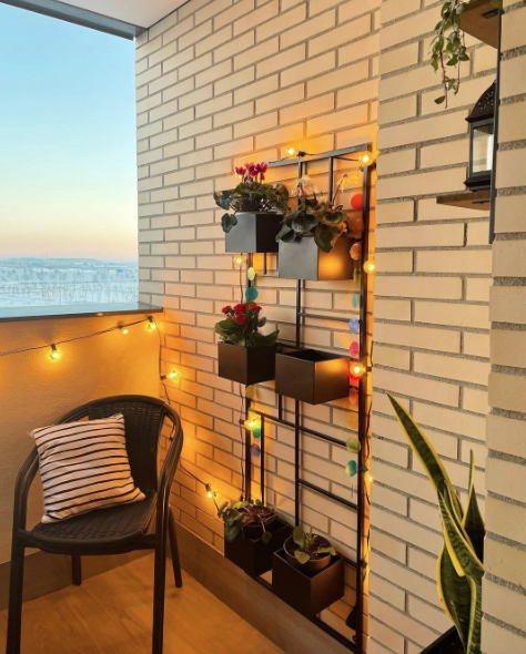 30 Ideas para decorar la terraza en Primavera Verano luces de colores