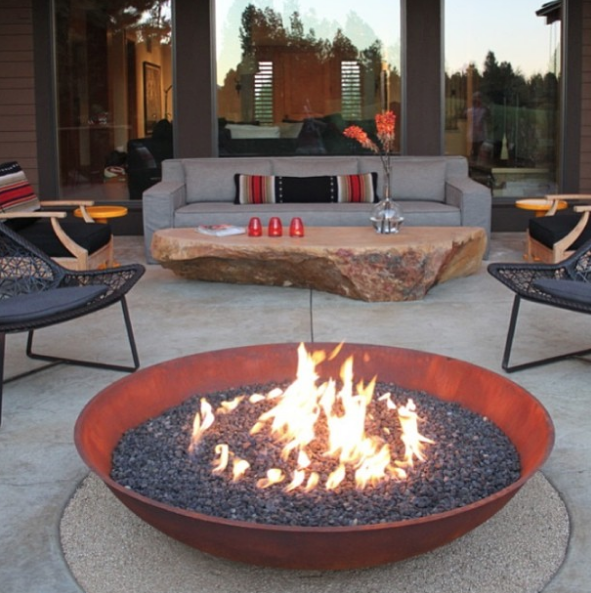 30 Ideas para decorar la terraza en Primavera Verano hoguera