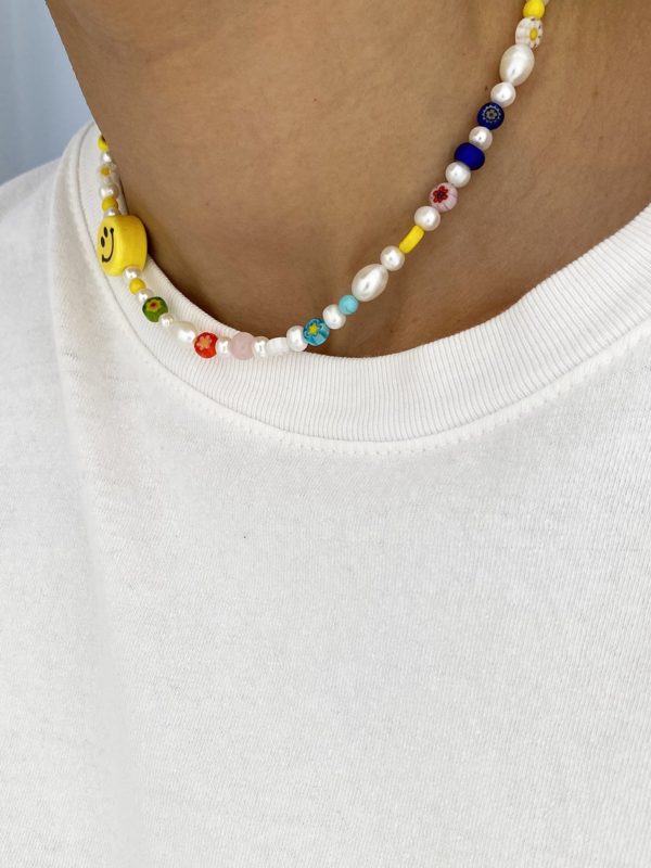 Como hacer collares de cuentas y smileys collar cuentas de colores