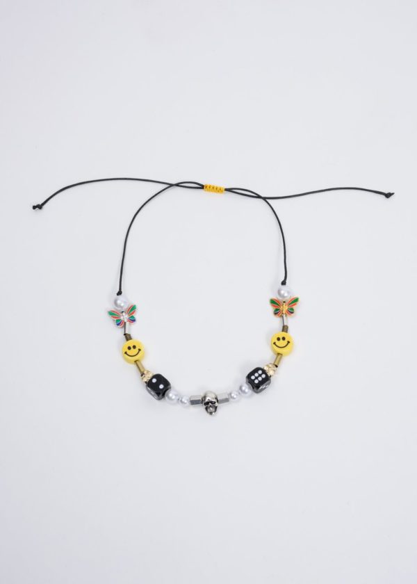 Como hacer collares de cuentas y smileys collar dados