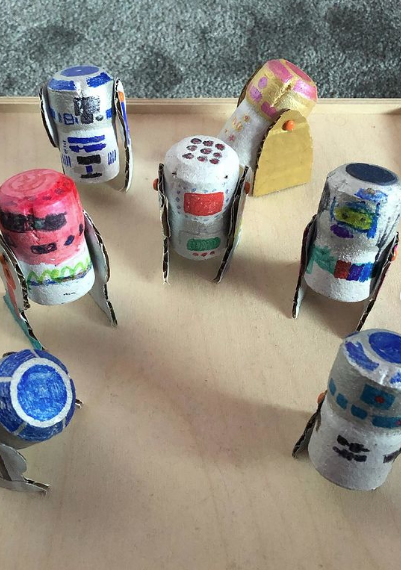 Manualidades de Star Wars para niños en papel higiénico