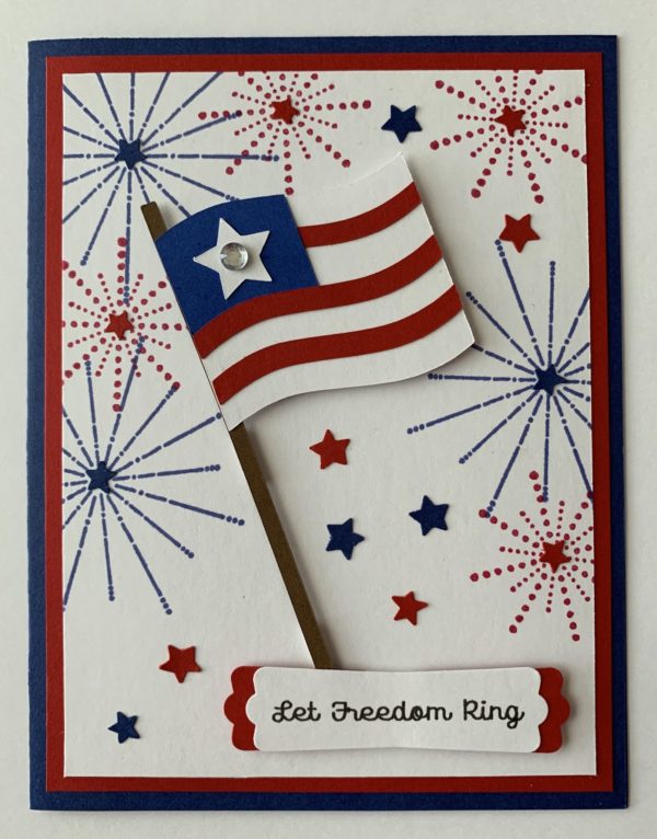 Las mejores tarjetas hechas a mano para el dia de independencia de los estados unidos FOTOS bandera colores