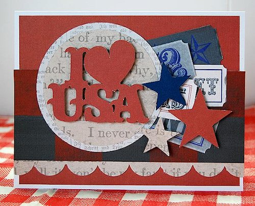 Las mejores tarjetas hechas a mano para el dia de independencia de los estados unidos FOTOS i love usa
