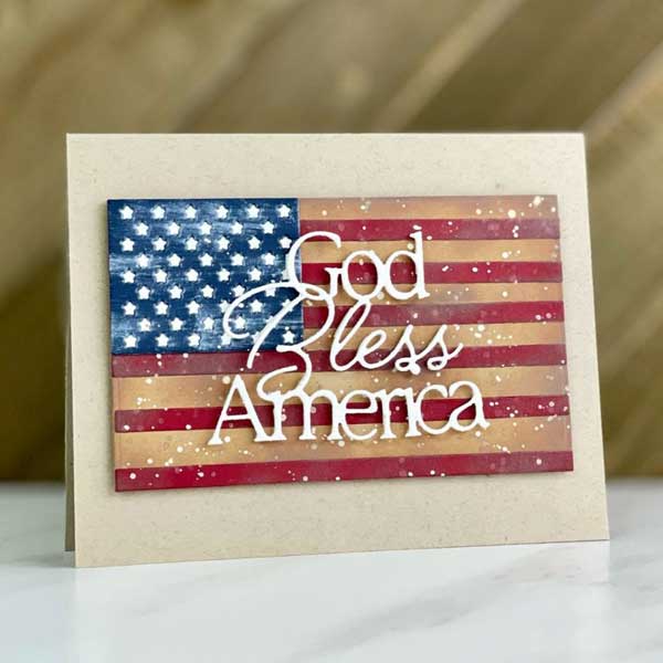 Las mejores tarjetas hechas a mano para el dia de independencia de los estados unidos god bless america