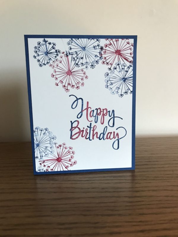 Las mejores tarjetas hechas a mano para el dia de independencia de los estados unidos minimalista