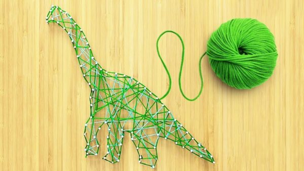 Ideas de manualidades para adultos en verano FOTOS alambre hilo dinosaurio