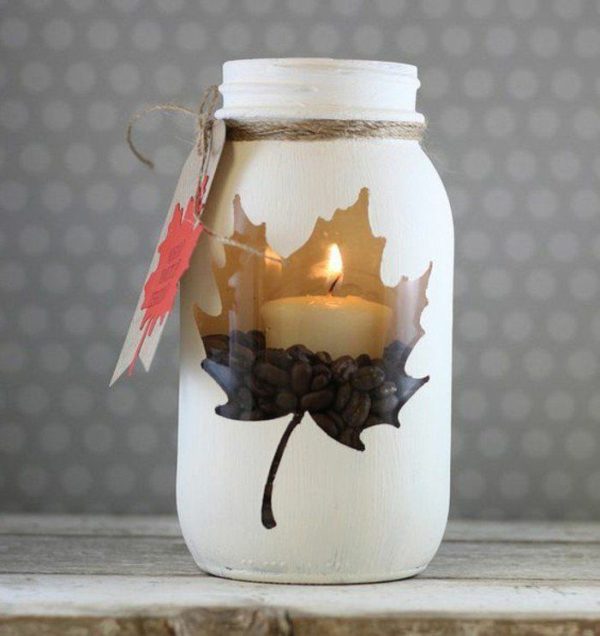 Ideas de manualidades para adultos en verano FOTOS bote decorado con vela