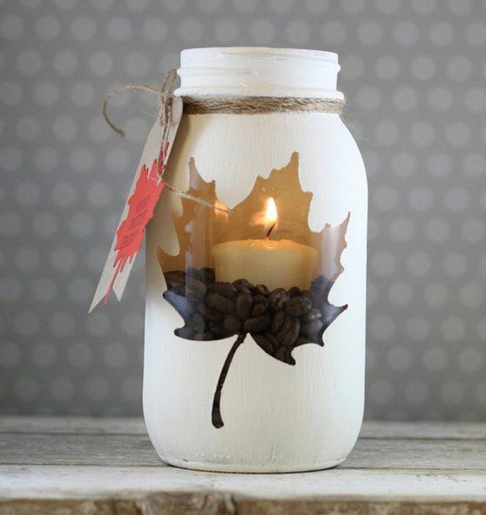 Ideas de manualidades para adultos en verano FOTOS bote decorado con vela