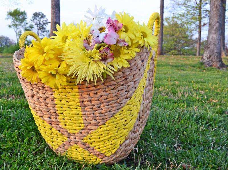 Ideas de manualidades para adultos en verano FOTOS cesto jardin