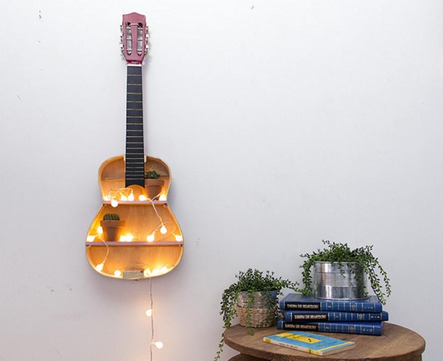 Ideas de manualidades para adultos en verano FOTOS guitarra