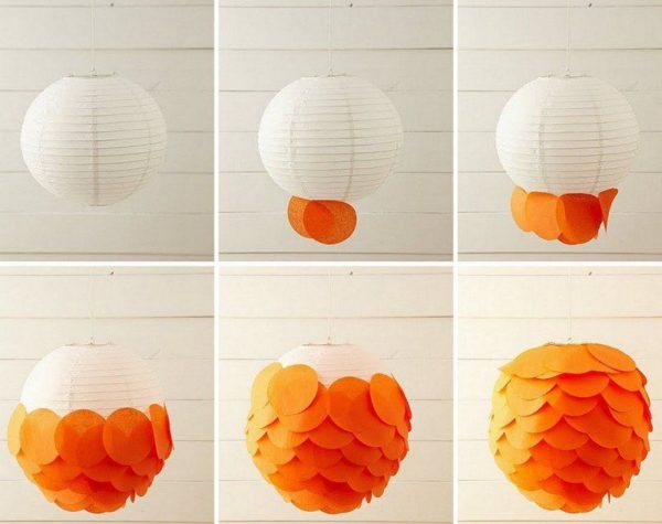 Ideas de manualidades para adultos en verano FOTOS lampara decorada